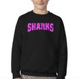 Sharks Back To School Spirit Pk Youth Crewneck Sweatshirt