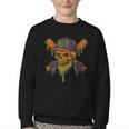 Six Seven 6 7 Baseball Skull Drip Halloween Horror Sports Youth Crewneck Sweatshirt Six Seven 6 7 Baseball Skull Drip Halloween Horror Sports Youth Crewneck Sweatshirt