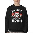 Six Seven Bruh Valentines Baseball Kids 67 Valentine Boys Youth Crewneck Sweatshirt Six Seven Bruh Valentines Baseball Kids 67 Valentine Boys Youth Crewneck Sweatshirt