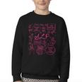 SLP Love Inspire Teach Pink Bow Back To School Youth Crewneck Sweatshirt SLP Love Inspire Teach Pink Bow Back To School Youth Crewneck Sweatshirt