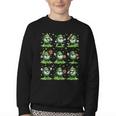 St Patricks Day Baseball Ice Cream Boys Baseball Player Youth Crewneck Sweatshirt