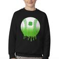 St Patricks Day Shamrock Baseball Irish Boys Kids Men Youth Crewneck Sweatshirt St Patricks Day Shamrock Baseball Irish Boys Kids Men Youth Crewneck Sweatshirt