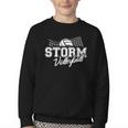 Storm Volleyball Back To School Spirit Youth Crewneck Sweatshirt Storm Volleyball Back To School Spirit Youth Crewneck Sweatshirt
