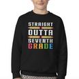 Straight Outta Seventh Grade Graduation Fun Back To School Youth Crewneck Sweatshirt Straight Outta Seventh Grade Graduation Fun Back To School Youth Crewneck Sweatshirt