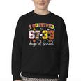 I Survived 6733 Days Baseball Football Basketball 100 Days Youth Crewneck Sweatshirt