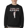 Thank You Kersh Clayton Kershaw Los Angeles Baseball MLBPA Youth Crewneck Sweatshirt