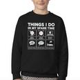 Things I Do Spare Time Baseball Player Men Women Kids Youth Crewneck Sweatshirt Things I Do Spare Time Baseball Player Men Women Kids Youth Crewneck Sweatshirt