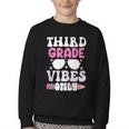 Third Grade 3rd Vibes Only Back To School Student Girl Youth Crewneck Sweatshirt Third Grade 3rd Vibes Only Back To School Student Girl Youth Crewneck Sweatshirt