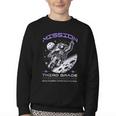 Third Grade Back To School Space Rocket Astronaut Youth Crewneck Sweatshirt