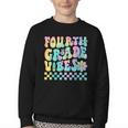 Tie Dye 4th Grade Vibes Fourth Grade Retro Back To School Youth Crewneck Sweatshirt Tie Dye 4th Grade Vibes Fourth Grade Retro Back To School Youth Crewneck Sweatshirt