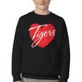 Tigers Heart Back To School Spirit R Youth Crewneck Sweatshirt Tigers Heart Back To School Spirit R Youth Crewneck Sweatshirt