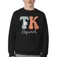 TK Squad Groovy Women Appreciation Day Hello Back To School Youth Crewneck Sweatshirt TK Squad Groovy Women Appreciation Day Hello Back To School Youth Crewneck Sweatshirt