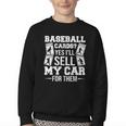 Trading Card Collector Cardboard Baseball Card Collector Youth Crewneck Sweatshirt