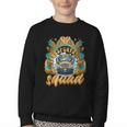 Transportation Squad Retro Bus Aide Back To School Matching Youth Crewneck Sweatshirt