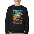 Transportation Squad School Bus Back To School Retro Youth Crewneck Sweatshirt Transportation Squad School Bus Back To School Retro Youth Crewneck Sweatshirt