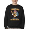 Tung Tung Sahur 2nd Grade Italian Brainrot Back To School Youth Crewneck Sweatshirt