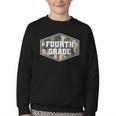 Vintage Fourth Grade Old Camo Back To School Boys 4th Grade Youth Crewneck Sweatshirt Vintage Fourth Grade Old Camo Back To School Boys 4th Grade Youth Crewneck Sweatshirt