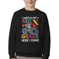 Watch Out 3rd Grade Here I Come Monster Truck Back To School Youth Crewneck Sweatshirt Watch Out 3rd Grade Here I Come Monster Truck Back To School Youth Crewneck Sweatshirt