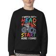 Watch Out HeadStart Here I Come Monster Truck Back To School Youth Crewneck Sweatshirt Watch Out HeadStart Here I Come Monster Truck Back To School Youth Crewneck Sweatshirt