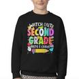 Watch Out Second Grade Here I Come Back To School Boys Girls Youth Crewneck Sweatshirt Watch Out Second Grade Here I Come Back To School Boys Girls Youth Crewneck Sweatshirt