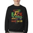 Welcome Back To School Kinder Garten First Day Of School Kid Youth Crewneck Sweatshirt Welcome Back To School Kinder Garten First Day Of School Kid Youth Crewneck Sweatshirt