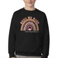 Women's Bruh We Back To School Social Worker Leopard Rainbow Youth Crewneck Sweatshirt Women's Bruh We Back To School Social Worker Leopard Rainbow Youth Crewneck Sweatshirt