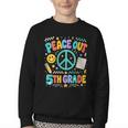 Women's Peace Out 5th Grade Retro Back To School Students Youth Crewneck Sweatshirt Women's Peace Out 5th Grade Retro Back To School Students Youth Crewneck Sweatshirt
