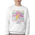 1st Grade Vibes Girl Coquette Bow First Grade Back To School Youth Crewneck Sweatshirt 1st Grade Vibes Girl Coquette Bow First Grade Back To School Youth Crewneck Sweatshirt