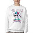 67 Meme Six Seven Baseball Ice Cream Drip Girls Boys Premium Tri-Blend Youth Crewneck Sweatshirt
