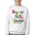 Back To School Girls Boys First Day Of Kindergarten Youth Crewneck Sweatshirt