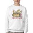 Back To School Hello Second 2nd Grade Leopard Pencil Girl Youth Crewneck Sweatshirt Back To School Hello Second 2nd Grade Leopard Pencil Girl Youth Crewneck Sweatshirt