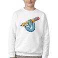 Back To School Seventh Grade Sloth Hanging Out In 7th Grade Performance Youth Crewneck Sweatshirt