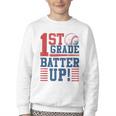 Baseball 1st Grade Back To School 1st Grade Batter Up Youth Crewneck Sweatshirt Baseball 1st Grade Back To School 1st Grade Batter Up Youth Crewneck Sweatshirt
