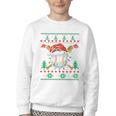 Baseball Christmas Ugly Sweater Santa Sport Men Kids Youth Crewneck Sweatshirt