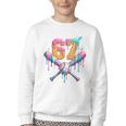 Baseball Drip 67 Six Seven Number 67 Player 67th Birthday Youth Crewneck Sweatshirt Baseball Drip 67 Six Seven Number 67 Player 67th Birthday Youth Crewneck Sweatshirt