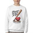 Baseball Valentine Forever On Deck For You Tee Youth Crewneck Sweatshirt