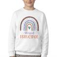 Blessed Principal Back To School Boho Rainbow Premium Tri-Blend Youth Crewneck Sweatshirt Blessed Principal Back To School Boho Rainbow Premium Tri-Blend Youth Crewneck Sweatshirt