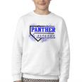 Blue Panther Baseball Home Plate Game Day Mascot Panther Youth Crewneck Sweatshirt Blue Panther Baseball Home Plate Game Day Mascot Panther Youth Crewneck Sweatshirt