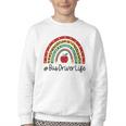 Bus Driver Rainbow Appreciation Day Hello Back To School Youth Crewneck Sweatshirt Bus Driver Rainbow Appreciation Day Hello Back To School Youth Crewneck Sweatshirt