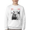 Capybara Love Valentines Day Cute Animal Hearts Raglan Baseball Tee Youth Crewneck Sweatshirt Capybara Love Valentines Day Cute Animal Hearts Raglan Baseball Tee Youth Crewneck Sweatshirt