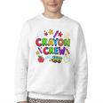 Crayon Crew Cute Back To School Youth Crewneck Sweatshirt