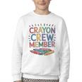 Crayon Crew Member Back To School Coloring Art Classes Youth Crewneck Sweatshirt Crayon Crew Member Back To School Coloring Art Classes Youth Crewneck Sweatshirt