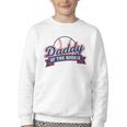 Dad Daddy Of The Rookie Baseball Youth Crewneck Sweatshirt