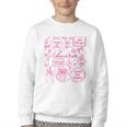 Educator Love Inspire Teach Pink Bow Back To School Youth Crewneck Sweatshirt Educator Love Inspire Teach Pink Bow Back To School Youth Crewneck Sweatshirt