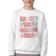 In My First Grade Era Cute Groovy 1st Grade Back To School Youth Crewneck Sweatshirt In My First Grade Era Cute Groovy 1st Grade Back To School Youth Crewneck Sweatshirt