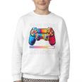 Game Over Back To School Gaming Controller Kids Gamer Premium Tri-Blend Youth Crewneck Sweatshirt