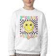 Girls 2nd Grade Vibes Smile Face Back To School Second Grade Youth Crewneck Sweatshirt Girls 2nd Grade Vibes Smile Face Back To School Second Grade Youth Crewneck Sweatshirt