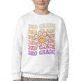 Groovy 3rd Grade Back To School Retro Groovy Third Grade Youth Crewneck Sweatshirt Groovy 3rd Grade Back To School Retro Groovy Third Grade Youth Crewneck Sweatshirt