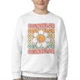 Groovy School Counselor Cute Daisy Flower Back To School Youth Crewneck Sweatshirt Groovy School Counselor Cute Daisy Flower Back To School Youth Crewneck Sweatshirt