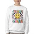 Groovy Sixth 6TH Grade Vibes Back To School First Day Kids Youth Crewneck Sweatshirt Groovy Sixth 6TH Grade Vibes Back To School First Day Kids Youth Crewneck Sweatshirt